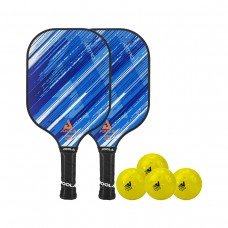 JOOLA Pickleball Set 2x Astro Pickelball Paddle + 4er Primo Pickleball Balls