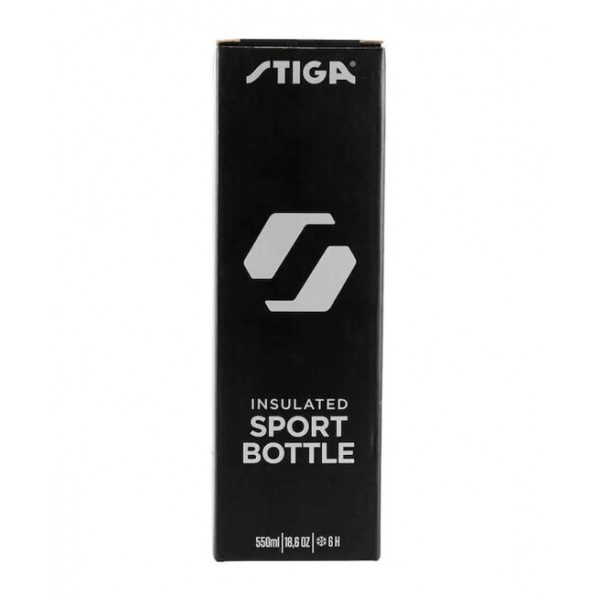 Water bottle STIGA Steel Black 550 ml