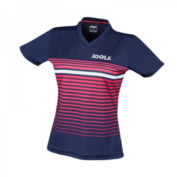 Marškinėliai Joola Lady Stripe navy/pink