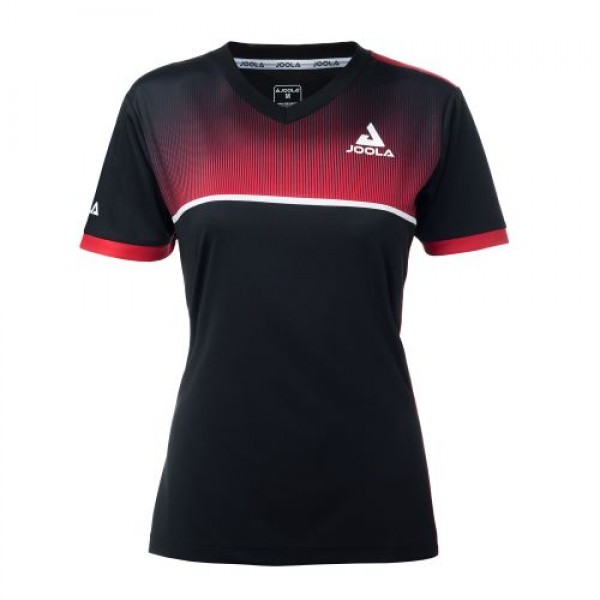 Marškinėliai Joola Lady Edge black/red