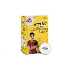 Double Fish V40+ 3*** Special ITTF 6 Balls (seam)