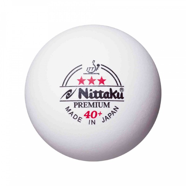 Nittaku kamuoliukai Premium 40+ 3*** ITTF, 3 vnt.